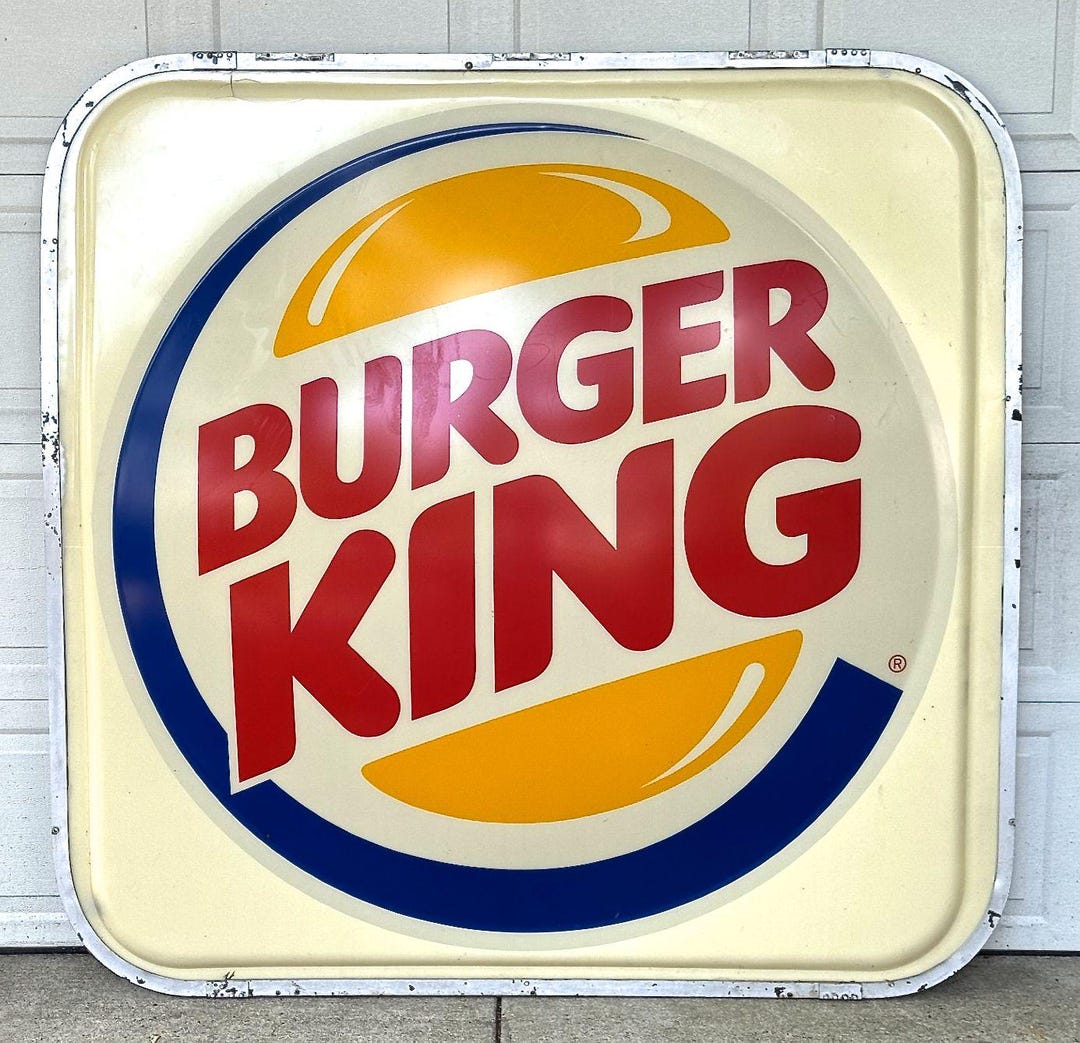 BURGER KING Outdoor Sign - Etsy
