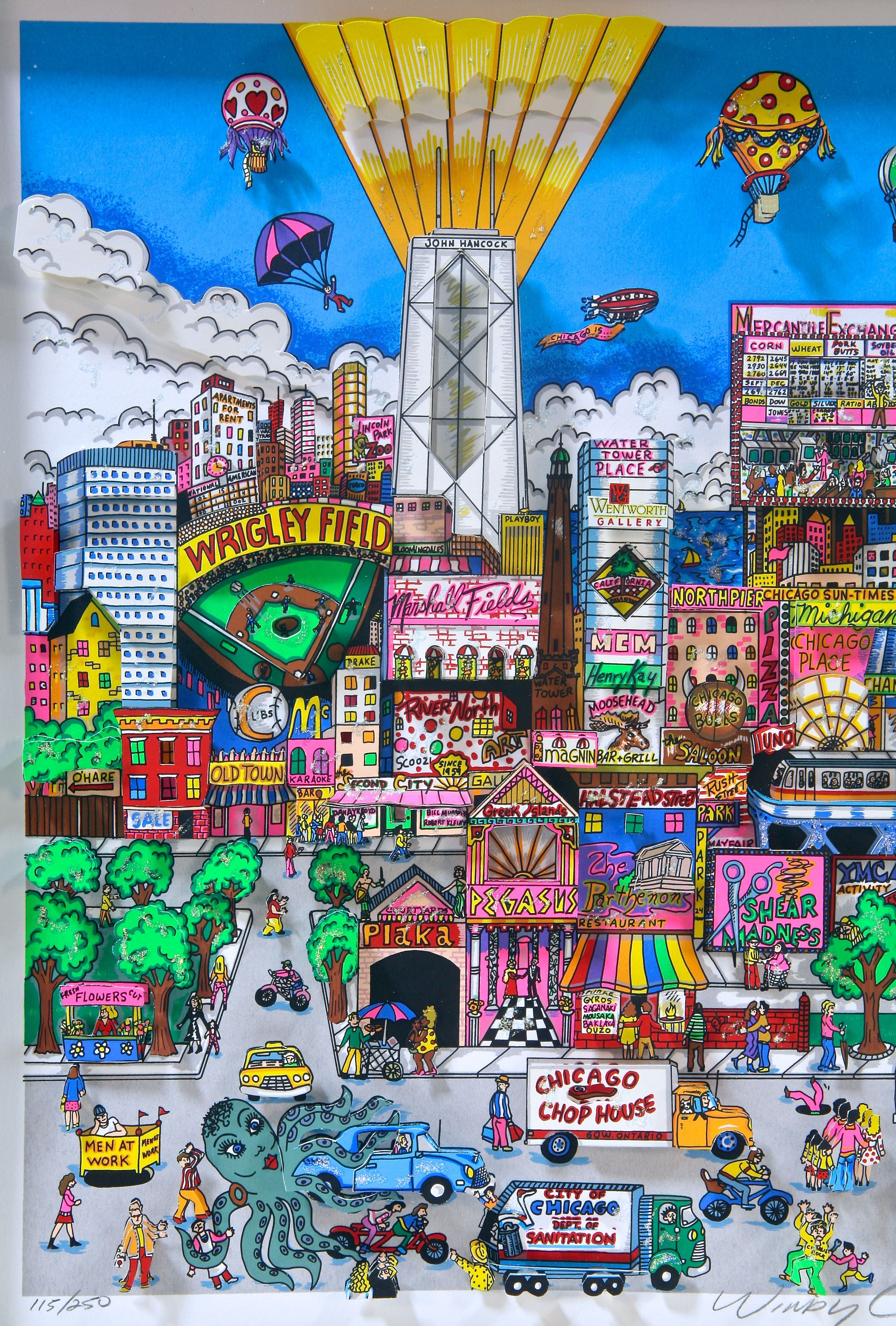 CHARLES FAZZINO - Windy City - Etsy