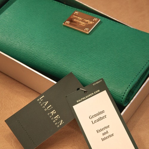 RALPH LAUREN LEATHER Wallet shops