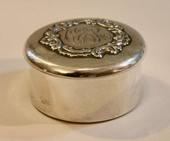 STERLING SILVER Pill Container