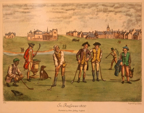 St. Andrews Caddie 絵画 His Artwork - St. Andrews Caddie (oil)