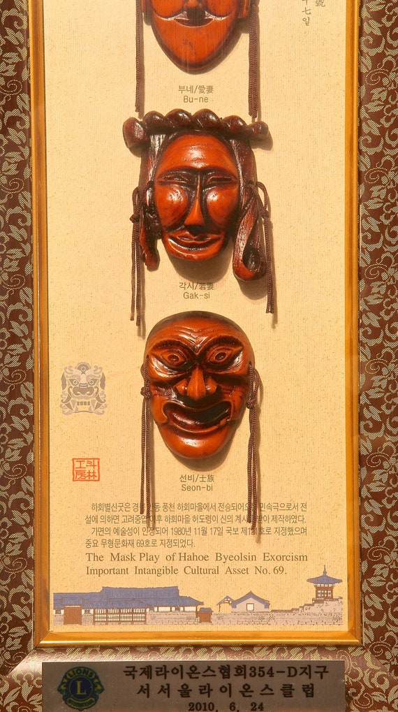 MINIATURE KOREAN MASKS - Etsy