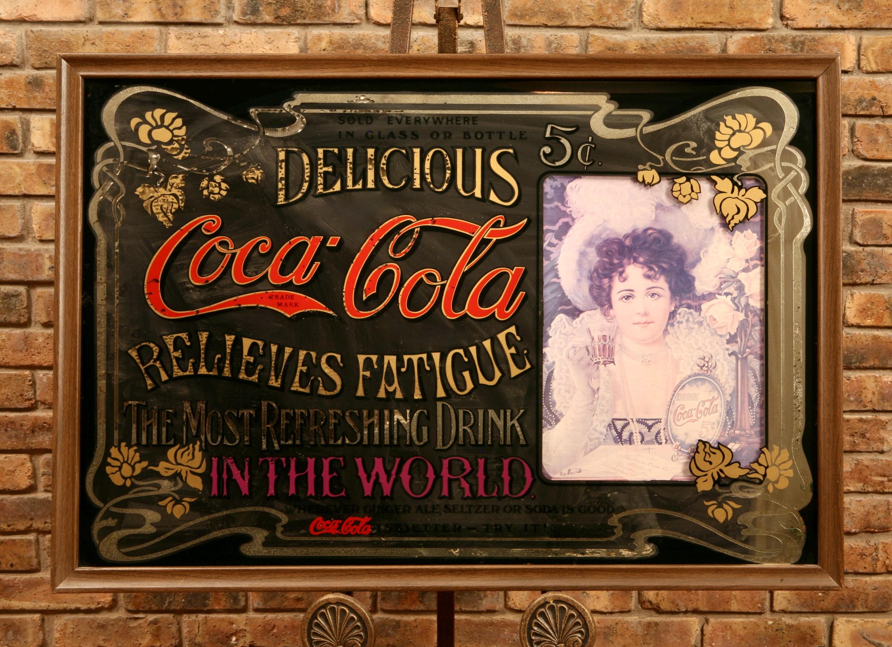 Antique Coke Mirror - Etsy