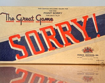 Sorry Game Cards Etsy