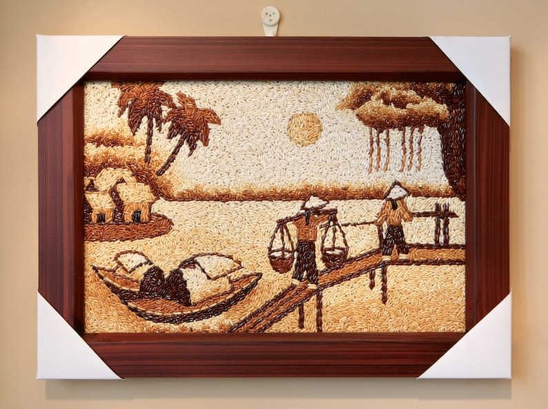Paint Over Rice ROASTED RICE PAINTING - Etsy