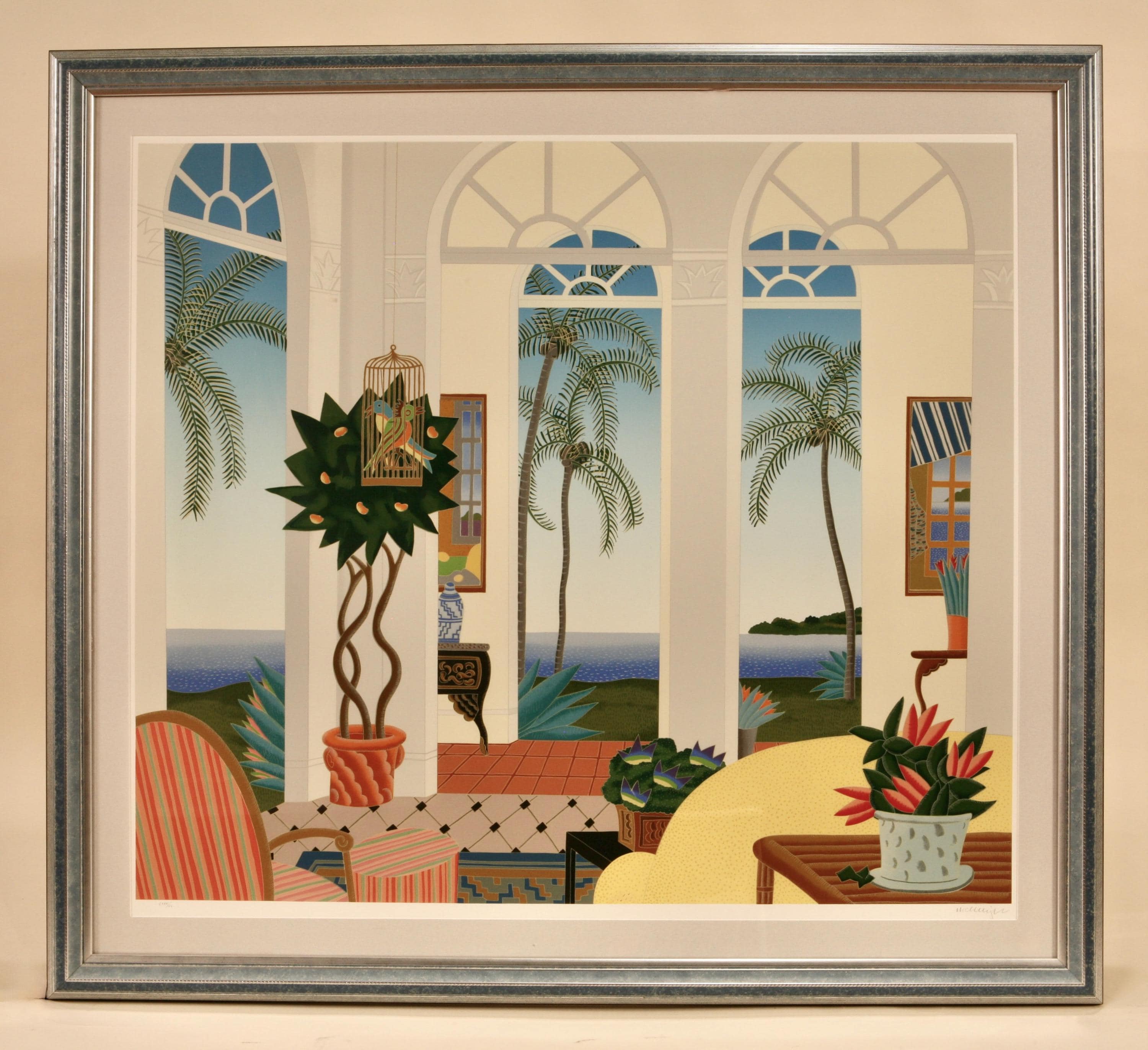 ☆未使用　THOMAS.McKNIGHT PALM BEACH ポスター THOMAS Mcknight - Palm Beach - Etsy