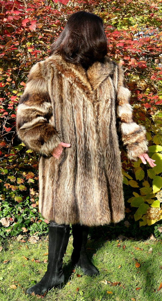 RACOON FUR COAT - image 1