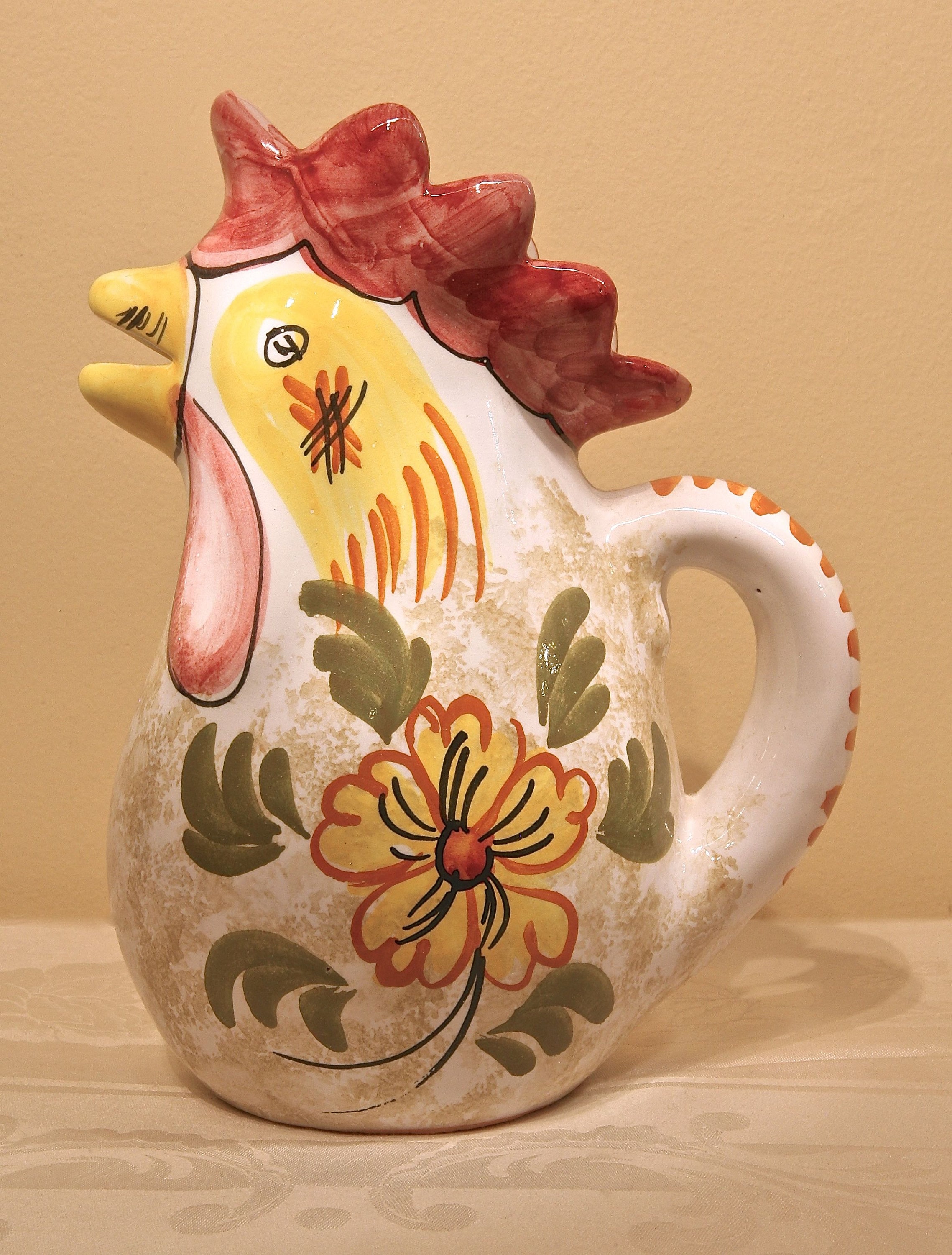DERUTA CERAMIC ROOSTER Pitcher - Etsy