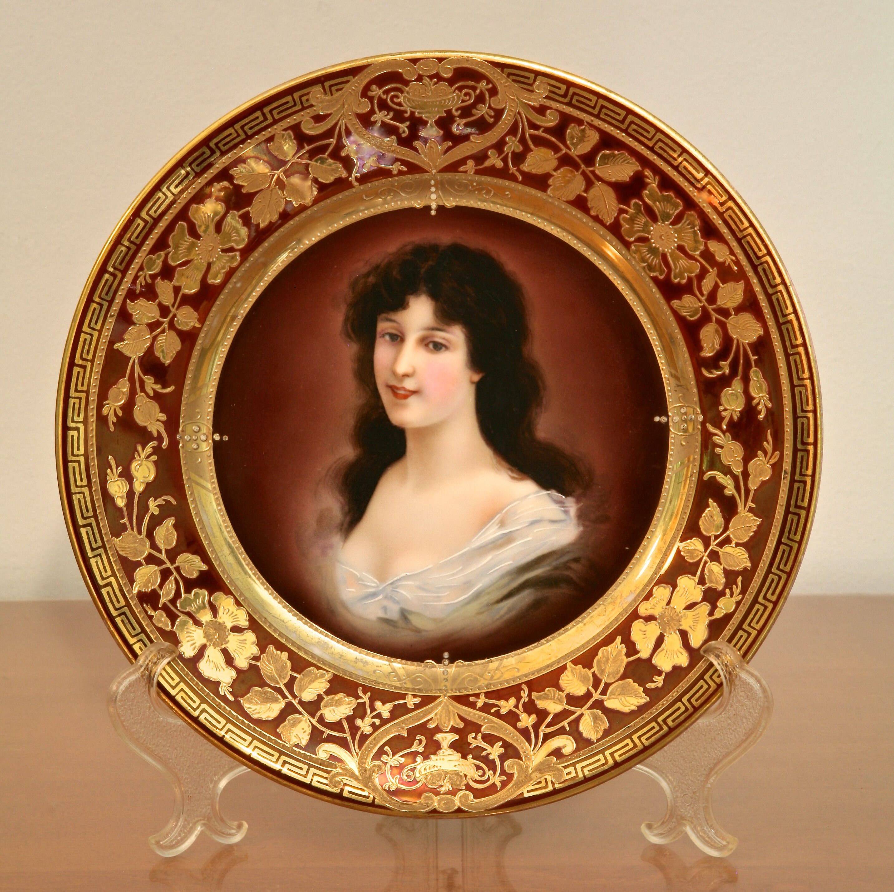 ROYAL VIENNA Porcelain Cabinet Plate - AMICITIA - Etsy