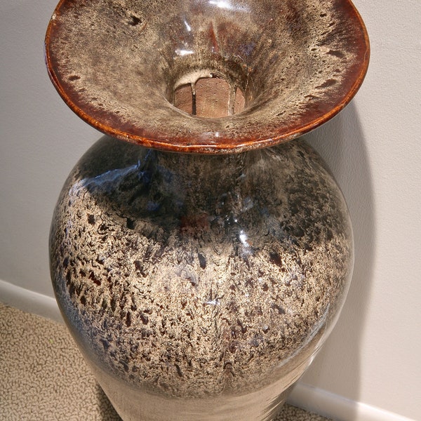 Ceramic Floor Vase Etsy