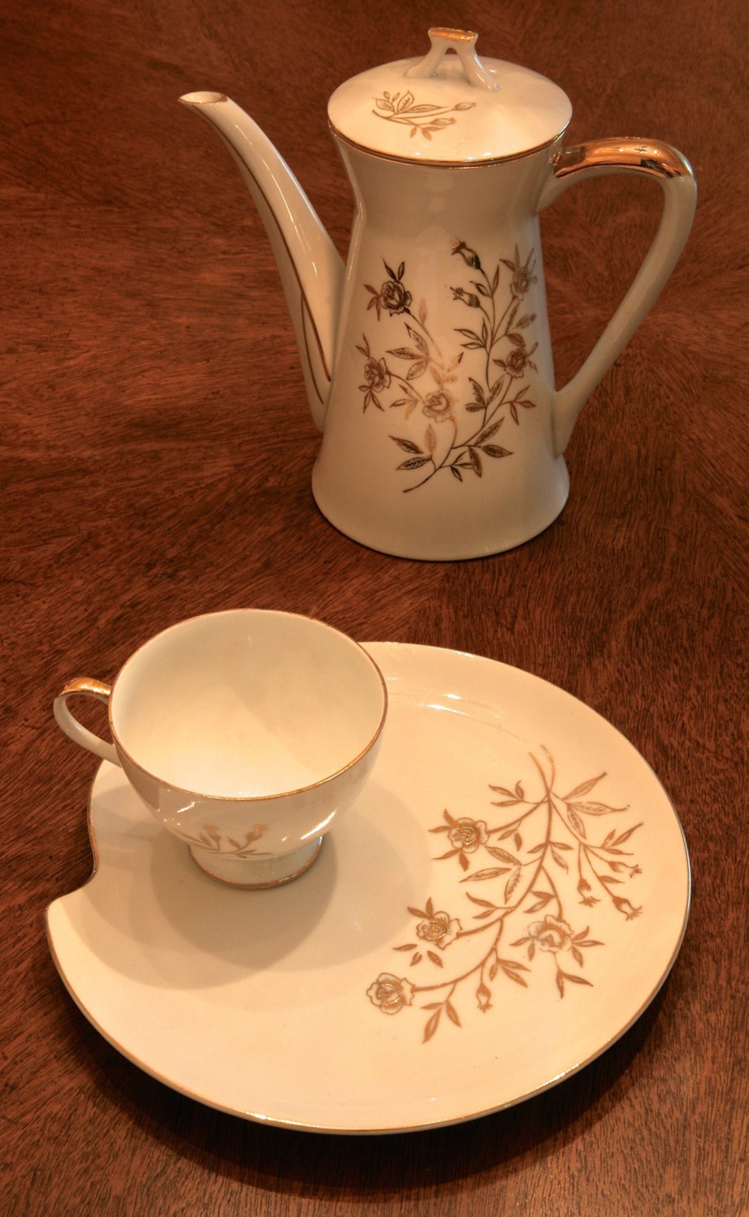 LEFTON Hand Painted China Tea Set Etsy