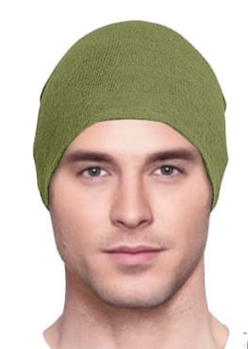 Men's Chemotherapy Organic Bamboo Knit Cap Hat Beanie in Etsy