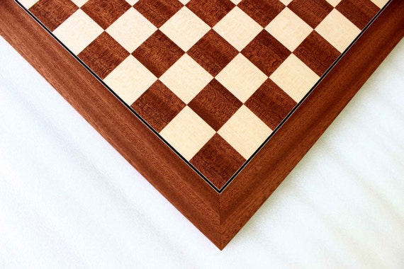 CLEARANCE SALE Mahogany Chess Board 16 Inches 