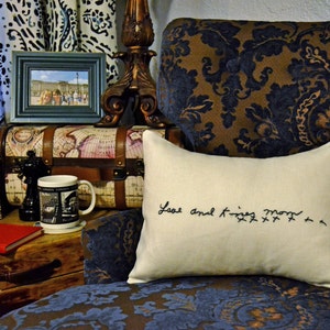 Custom Handwriting Pillow Cover Hand Embroidery Remembrance Gift Stitched Memorial Pillowcase Personalized Handwriting Gift Mother Day Gift