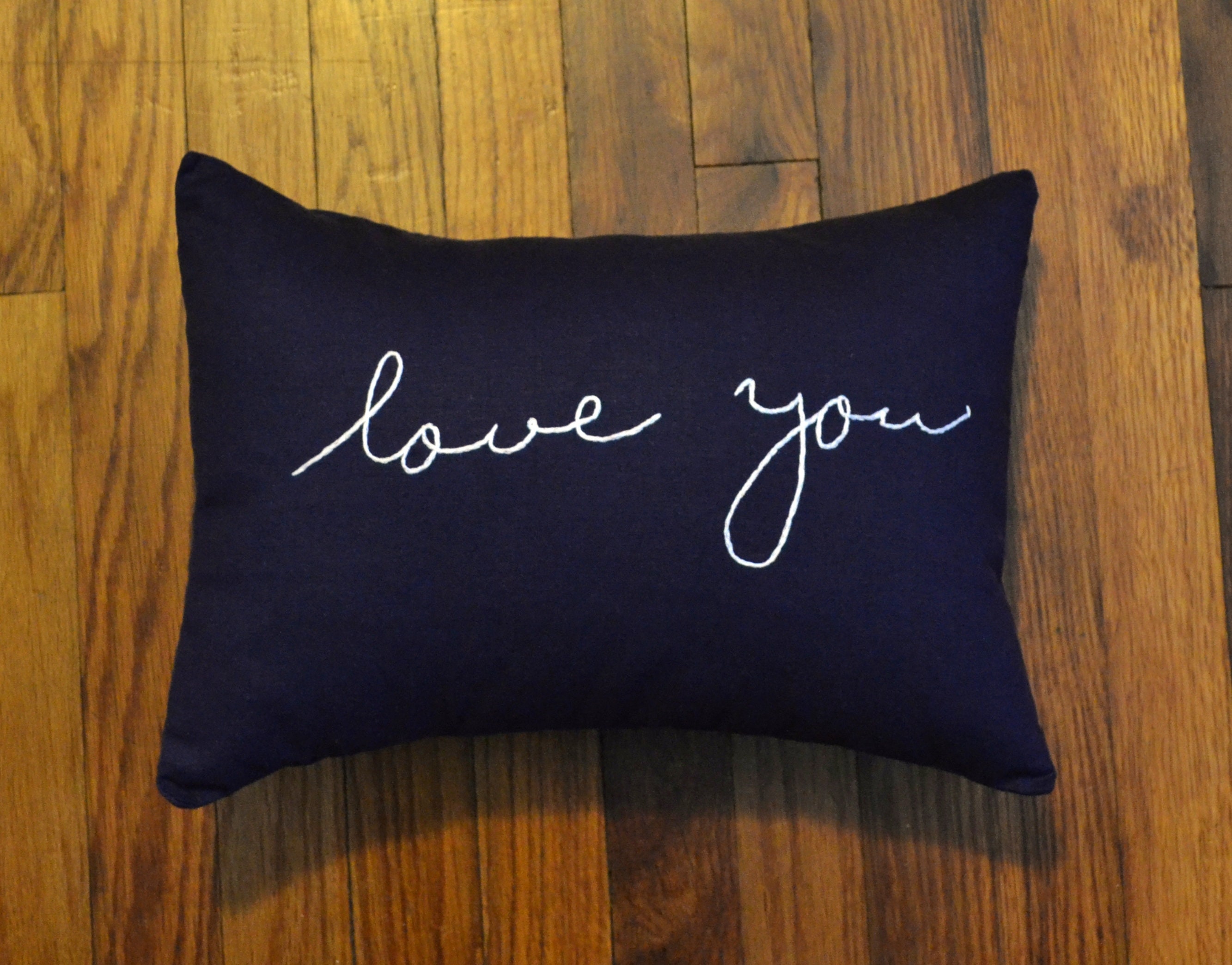 Custom Handwriting Pillow Embroidery Signature Hand Stitch Etsy