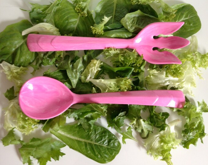 Salad Serving Set Vintage Kitchen salad Server Fork and Etsy