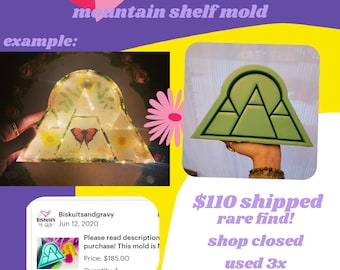 Biscuits Mountain Shelf Mold, Silicone Mold, Resin Art Supplies
