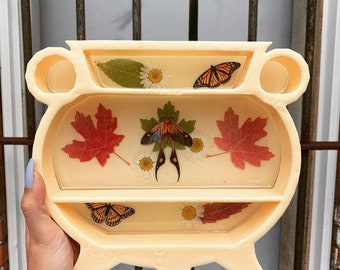 Mabon Altar/Fall Cauldron Shelf, Resin Art