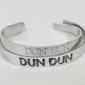 SVUxOC Engraved Bracelet DUN DUN Aluminum or Brass Law and Order Special Victims Unit Organized Crime
