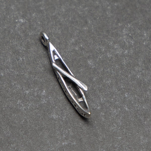 Pendentif Breloque En Argent 835 - Deux Canards - Pour Chaîne Ou Bracelet - Occasion Vintage