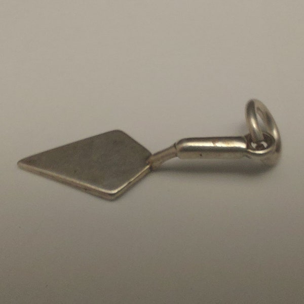 STERLING SILVER 3D Hand Trowel Charm for Charm Bracelet