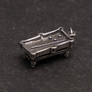 3D Sterling Pool Table Charm