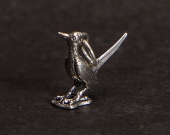 STERLING SILVER Road Runner Charm for Charm Bracelet