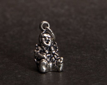 Charm de narrador 3D en plata de ley para pulsera de dijes
