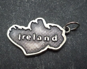 STERLING SILVER Ireland Charm for Charm Bracelet