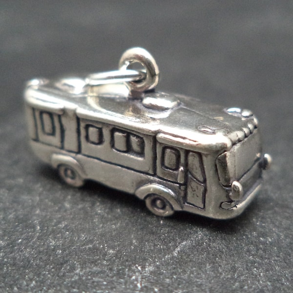 STERLING SILVER 3D  RV Charm for Charm Bracelet