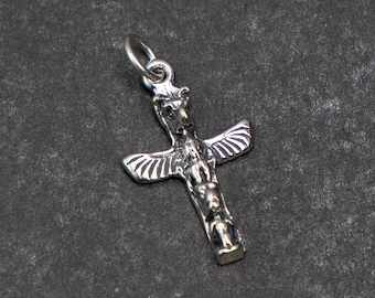 Dije de tótem 3D de plata de ley para pulsera de dijes