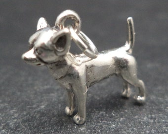 チワワチャームスライドジュエリー スターリングシルバー ハンドメイド