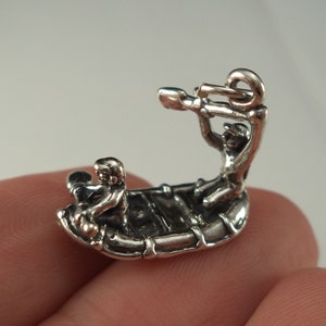 STERLING SILVER Rafters Charm for Charm Bracelet
