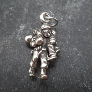 STERLING SILVER 3D Soldier Carrying Wounded Warrior Charm for Charm Bracelet