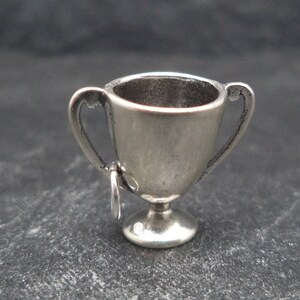 Sterling Silver 3D Trophy Charm for Charm Bracelet