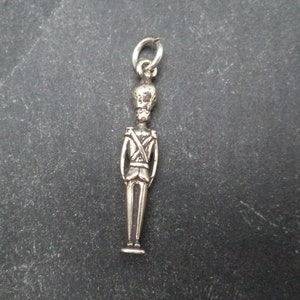 STERLING SILVER 3D Palace Guard Charm for Charm Bracelet