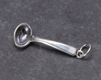 STERLING SILVER 3D Ladle Charm for Charm Bracelet