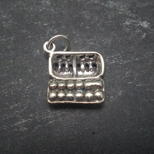 STERLING SILVER 3D Carton of Eggs Charm for Charm Bracelet
