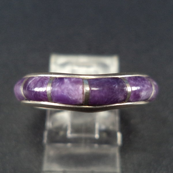 Beautiful Vintage Sterling Silver Charoite Ring by Sanel
