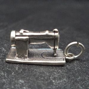 925 Silber 3D Nähmaschine Charm Anhänger für Charm Armband