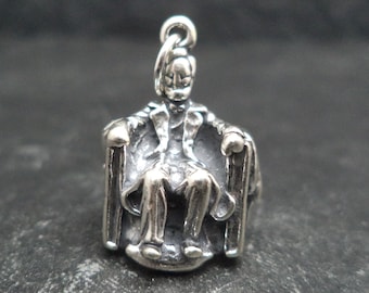 Sterling Silver 3D Lincoln Memorial Charm for Charm Bracelet