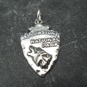STERLING SILVER 3D Yellowstone Arrowhead Charm for Charm Bracelet