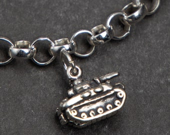 Collier gravé personnalisé pour chien en argent sterling, pièce d'identité militaire - Canada