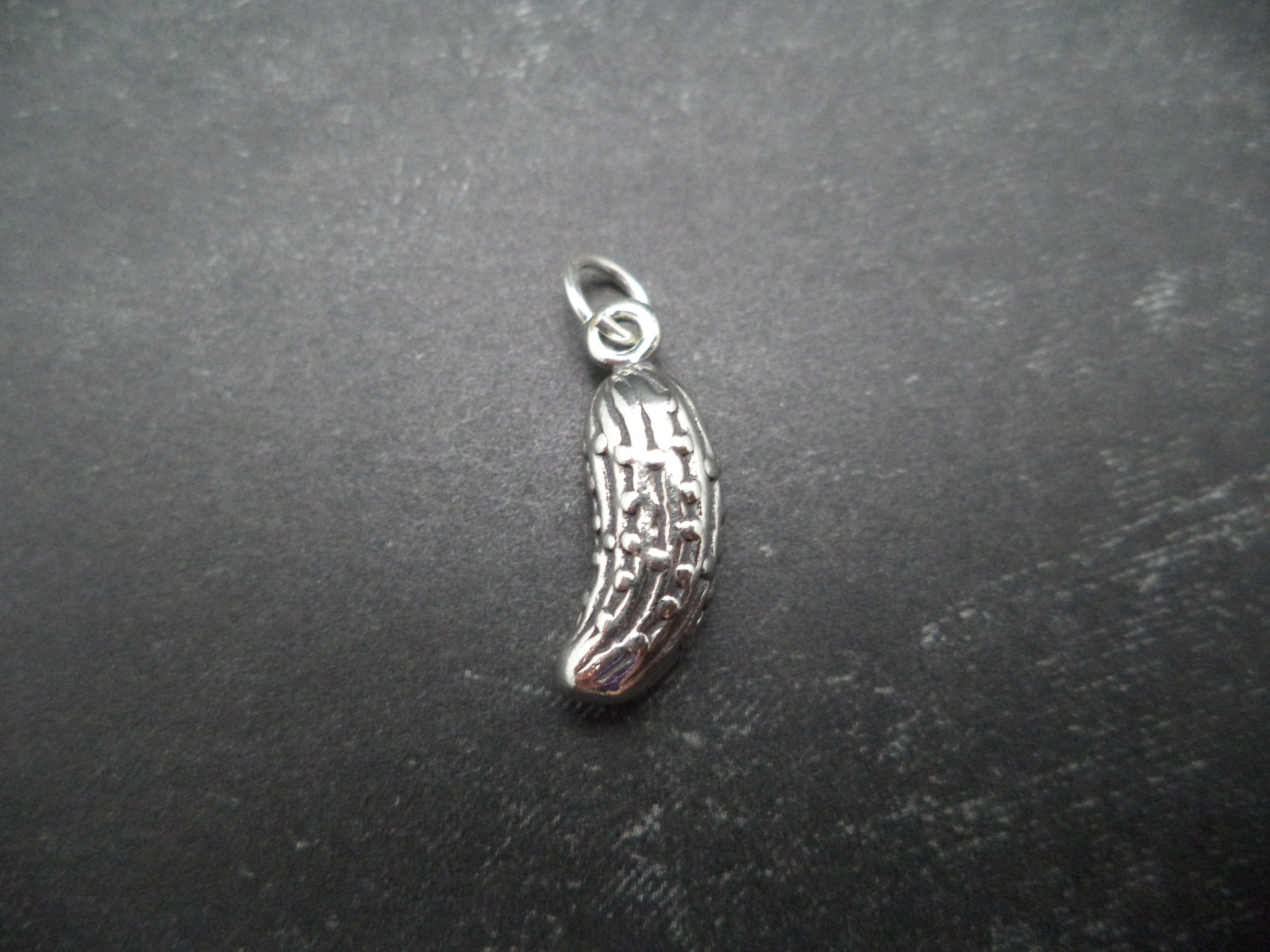 Silver pickle jewellery etsy deals