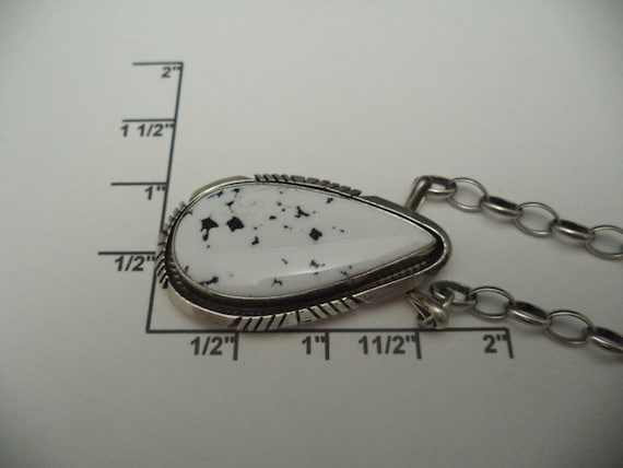 Handcrafted White Buffalo Pendant and 16 Inch Attached