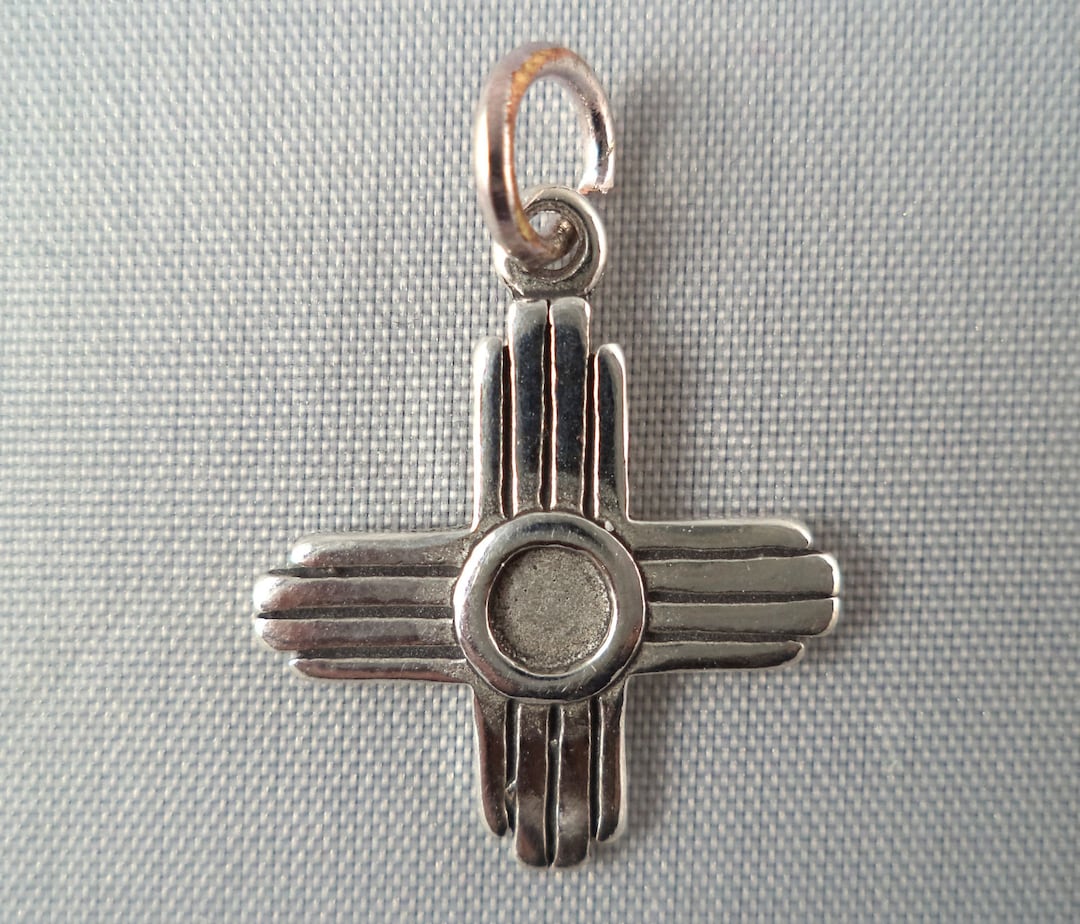 STERLING SILVER Zia Charm for Charm Bracelet Etsy