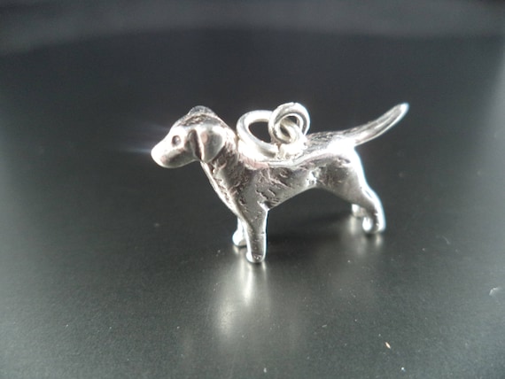 Ciondolo A Forma Di Cucciolo Di Cane In Argento 925 - Per Bracciale O Collana Fai Da Te