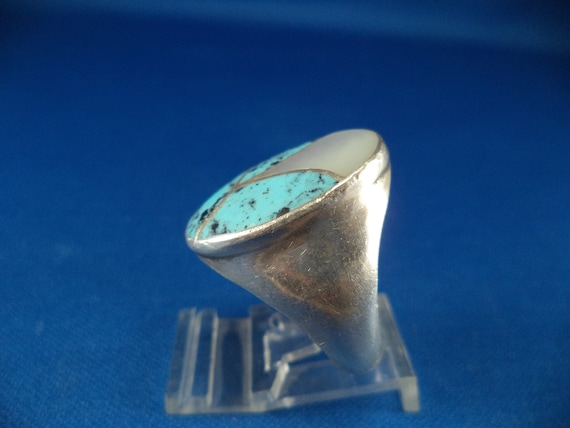 Beautiful Vintage Sterling Silver Turquoise and M… - image 2