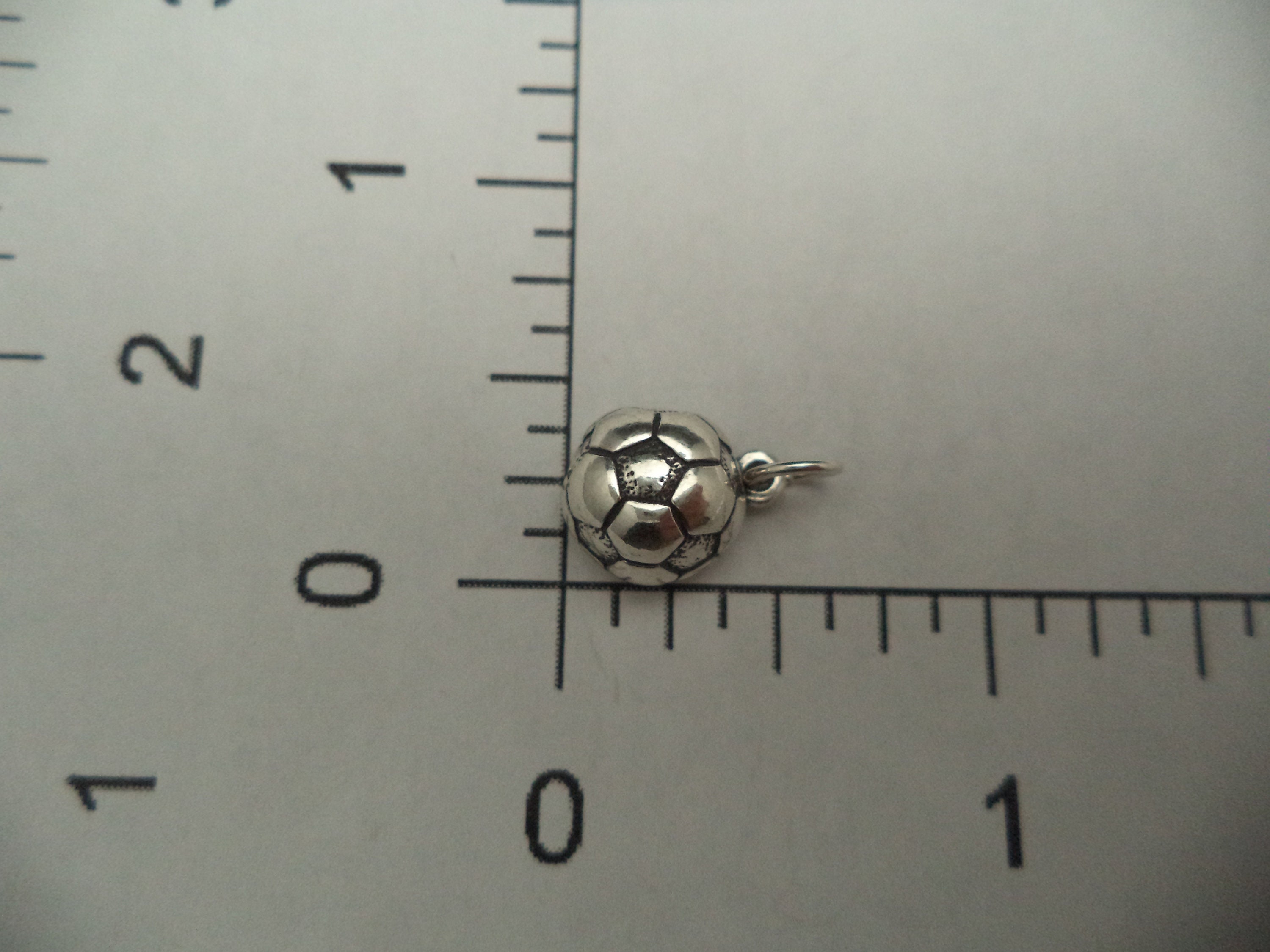 Charm Argento 925 A Forma Di Pallone Da Calcio, Smalto Nero, Foro 4,5 Mm, Per Bracciali Europei