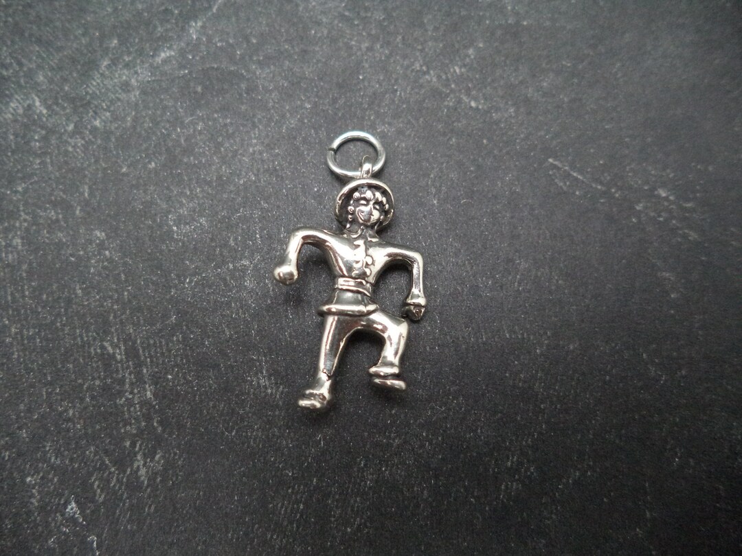 GNOCE Scarecrow Voodoo Doll Charm – Sterling Silver & Gold Plated, For Bracelets & Necklaces - View #12